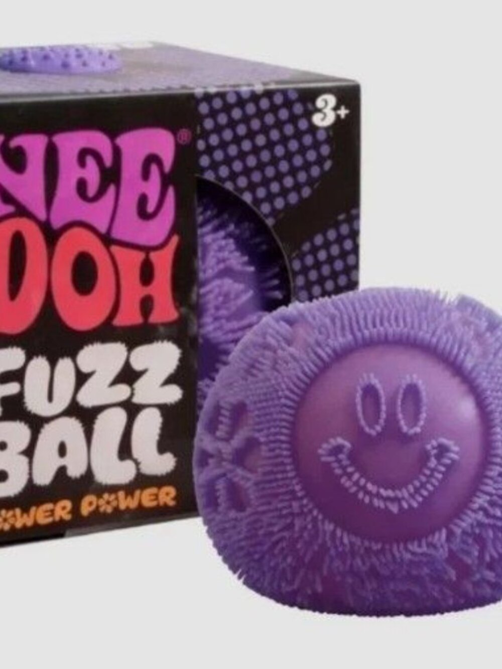 Nee Doh Fuzz Ball Flower Power Squishy Stress Ball Fidget Toy NEEDOH purple